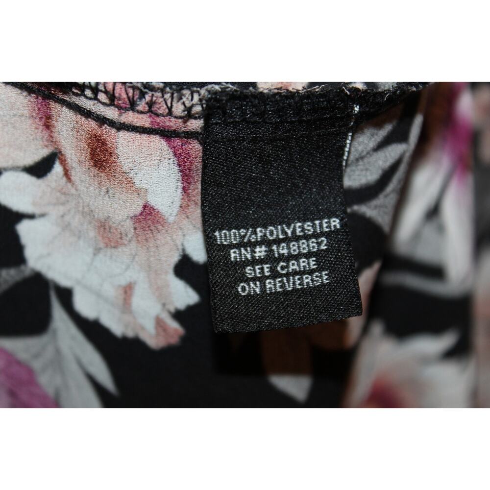 Torrid Georgette Single Pleat Front Chiffon Sleeveless Blouse Floral Plus Sz 2X - Picture 5 of 8